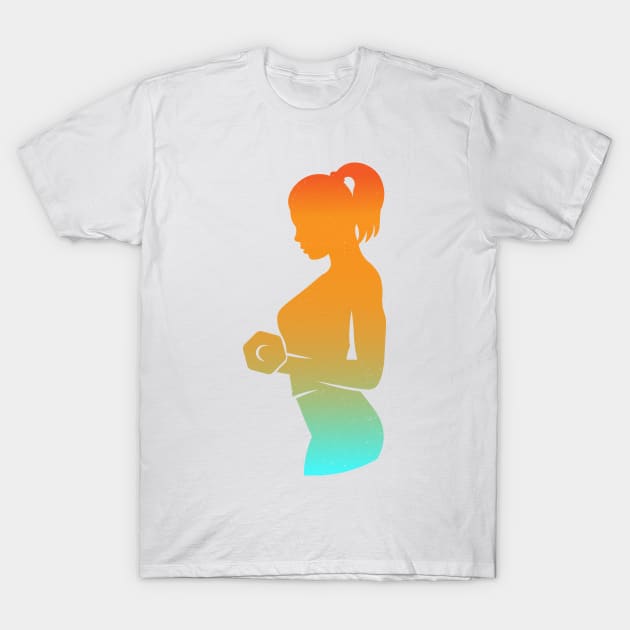 Amazing Fitness Girl T-Shirt by mjhejazy